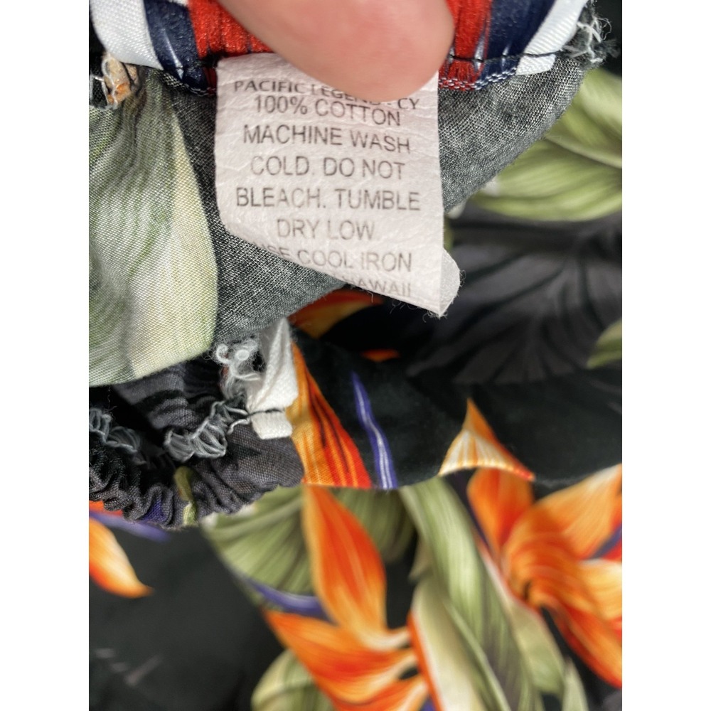 2/$30 Pacific Legend Hawaiian Midi Sun Dress S Tropical Asymmetrical Vintage Y2K - Picture 9 of 11